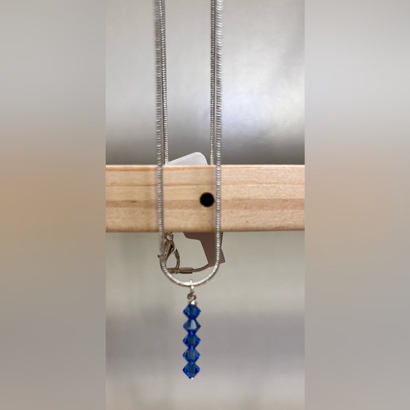 Swarovski drop bar crystal necklace - Picture 2 of 2
